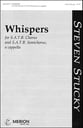 Whispers SATB Vocal Score cover